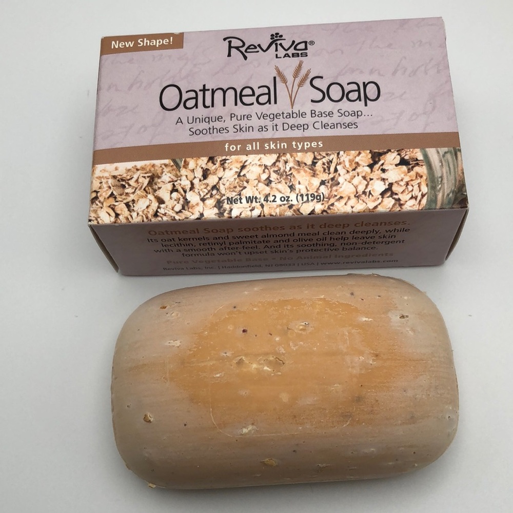 REVIVA LAB - Oatmeal Soap For All Skin Type 4.2 Oz A Unique Pure Vegetable NIB